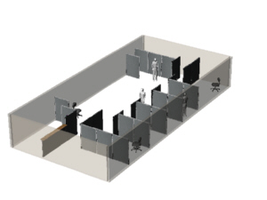 office partitions with private rooms for ACC Therapy