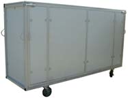 shipping cart for office partition system closed